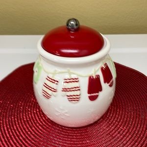 Hallmark Christmas Mittens & Snowflakes Cookie Jar